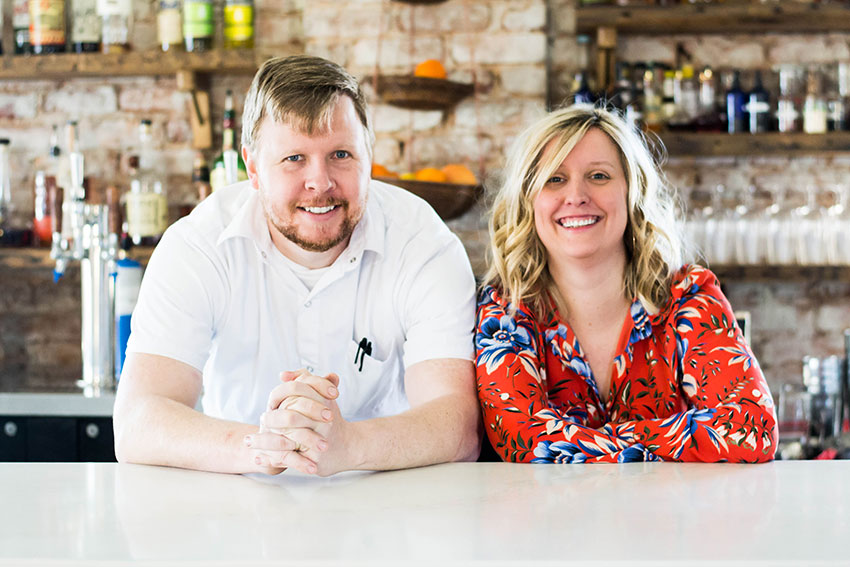 Greg and Beth McPhee are co-owners of The Anchorage in West Greenville. (Photo by Anthony Milian)