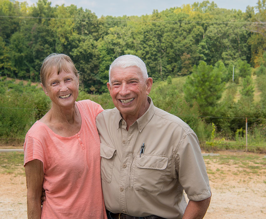 Walker and Ann Miller of the Happy Berry Farm (Photo by Mark Suskow)