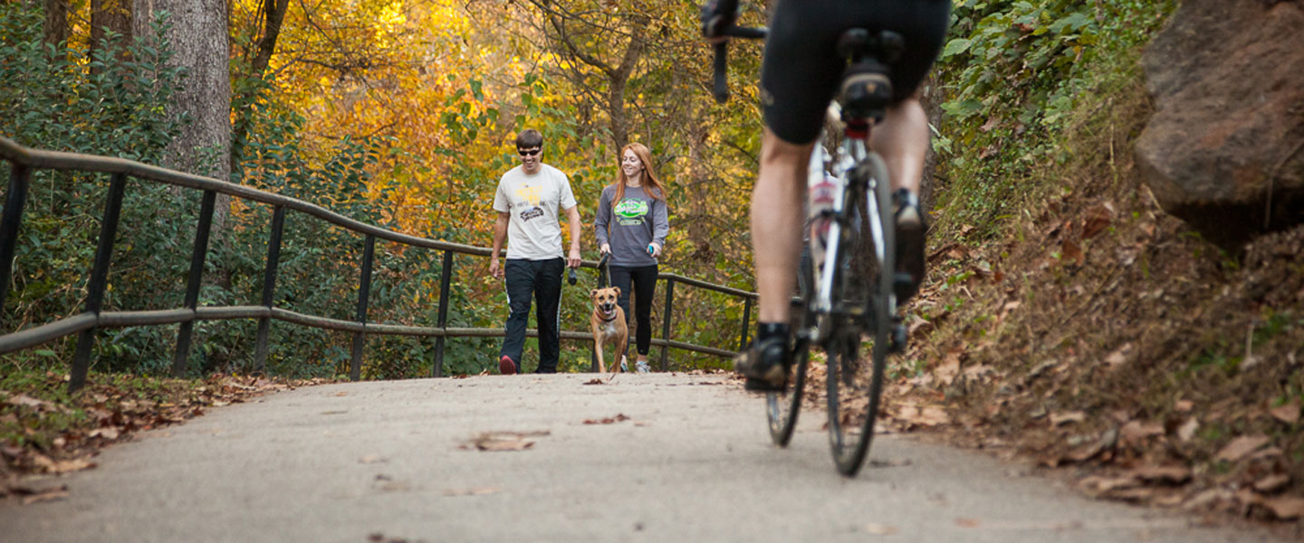 The 22-mile multi-use Prisma Health Swamp Rabbit Trail has revitalized communities along its route (Photo by Mac Stone)
