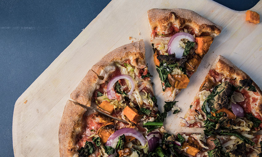 Veggie Pizza at Swamp Rabbit Cafe and Grocery (Jack Robert Photography)