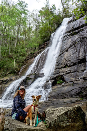 Laura and Ellie at Falls Creek Falls (Mountain Rest, SC)