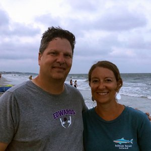 Lisa and Jeff at the beach