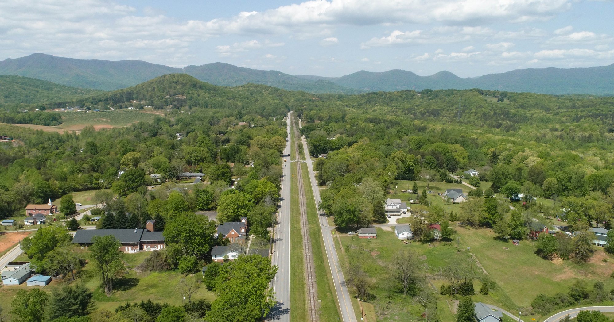 Saluda Grade route through Landrum, SC