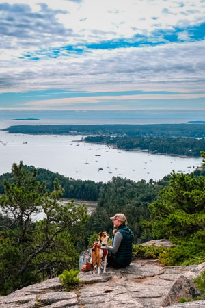 Laura and Ellie at Acadia National Park (Maine)