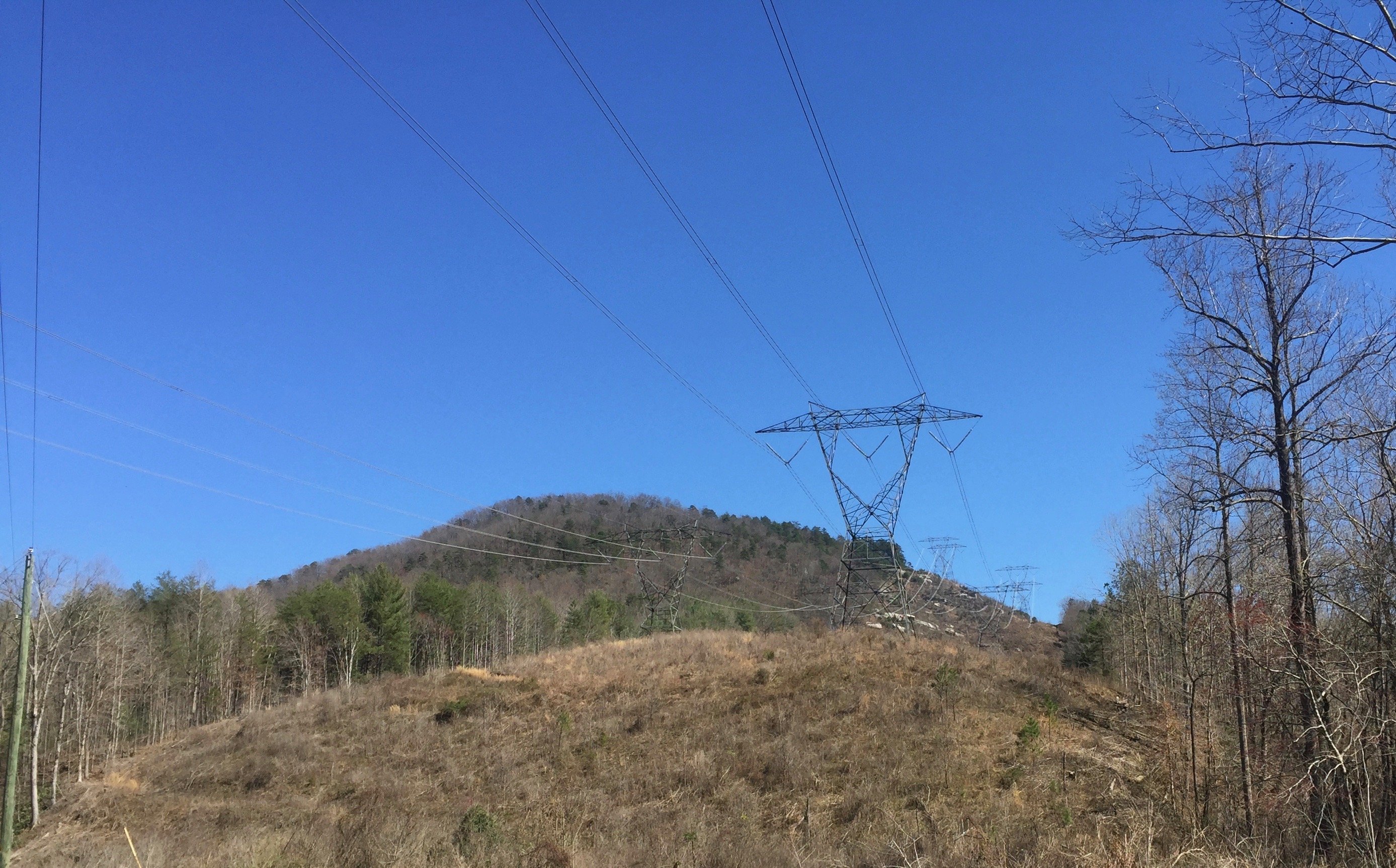 Duke Energy transmission lines serving Oconee Nuclear Station in Pickens County